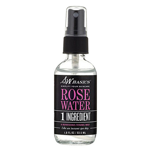 S.W. Basics A Refreshing Skin Toning Mist Organic Rose Water Face Spray, 1.8 Oz